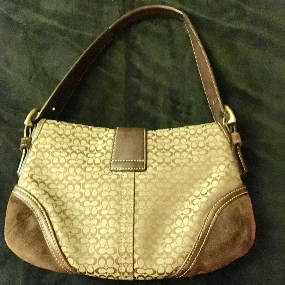 Authentic Coach Monogram Handbag